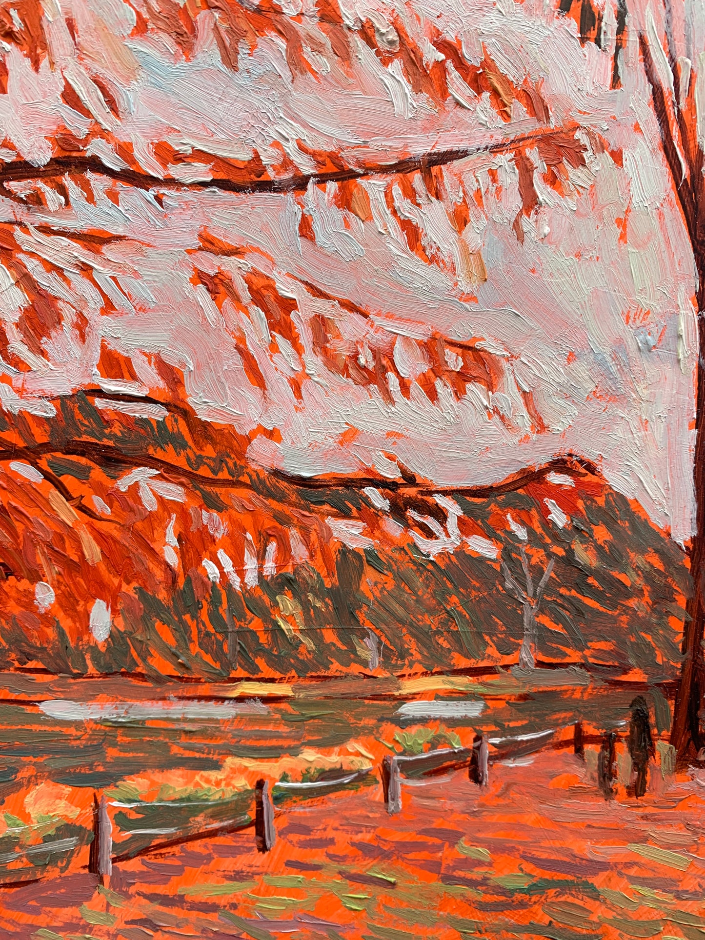 Too Much Autumn – Original Oil Painting (Framed)