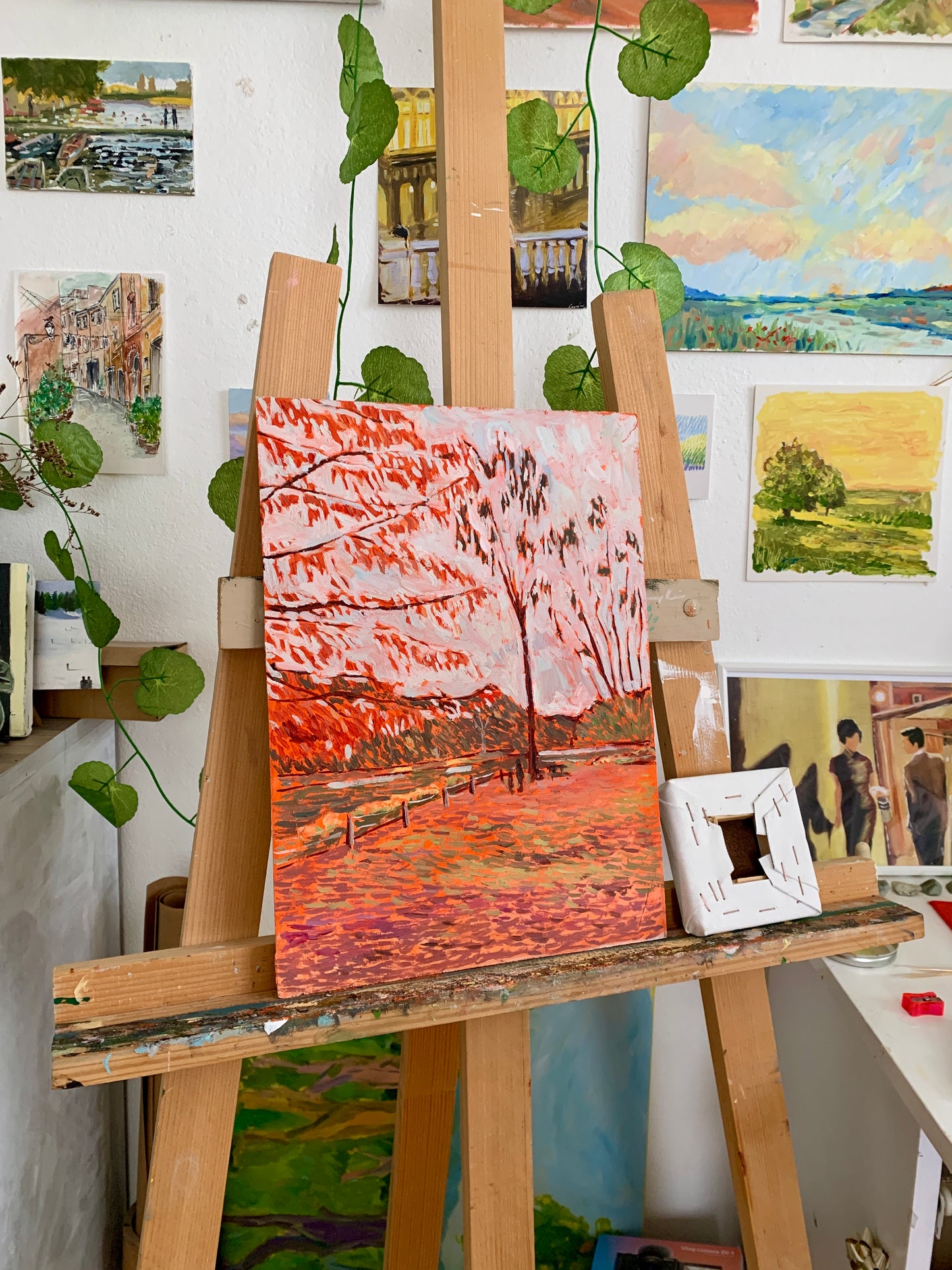 Too Much Autumn – Original Oil Painting (Framed)